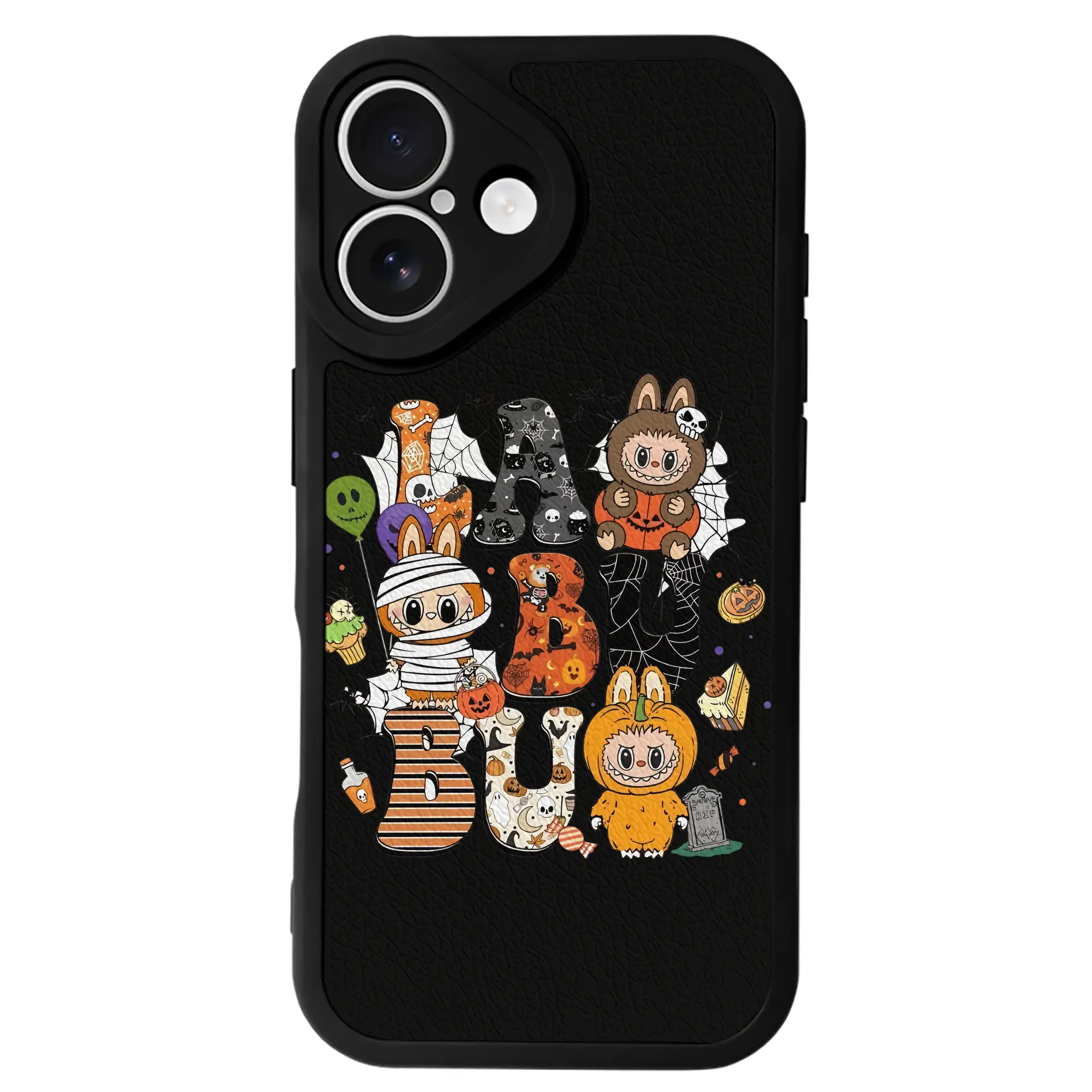 ラブブ グッズ モココ - IPhone 16シリーズ対応 ・ シリコンスマホケース ・ レザー調 ・ 高精度フィット ・ 耐衝撃 ・ ワイヤレス充電対応 ・ 精密カット